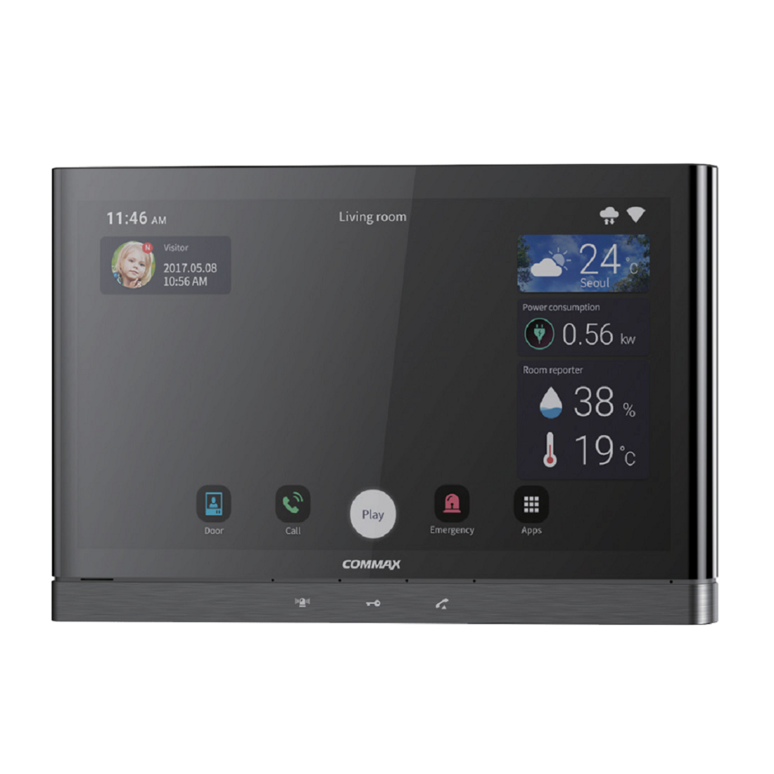 CIOT-1000Y-IP монитор, ОС Android, Технология Wi-Fi и IoT (Gray)