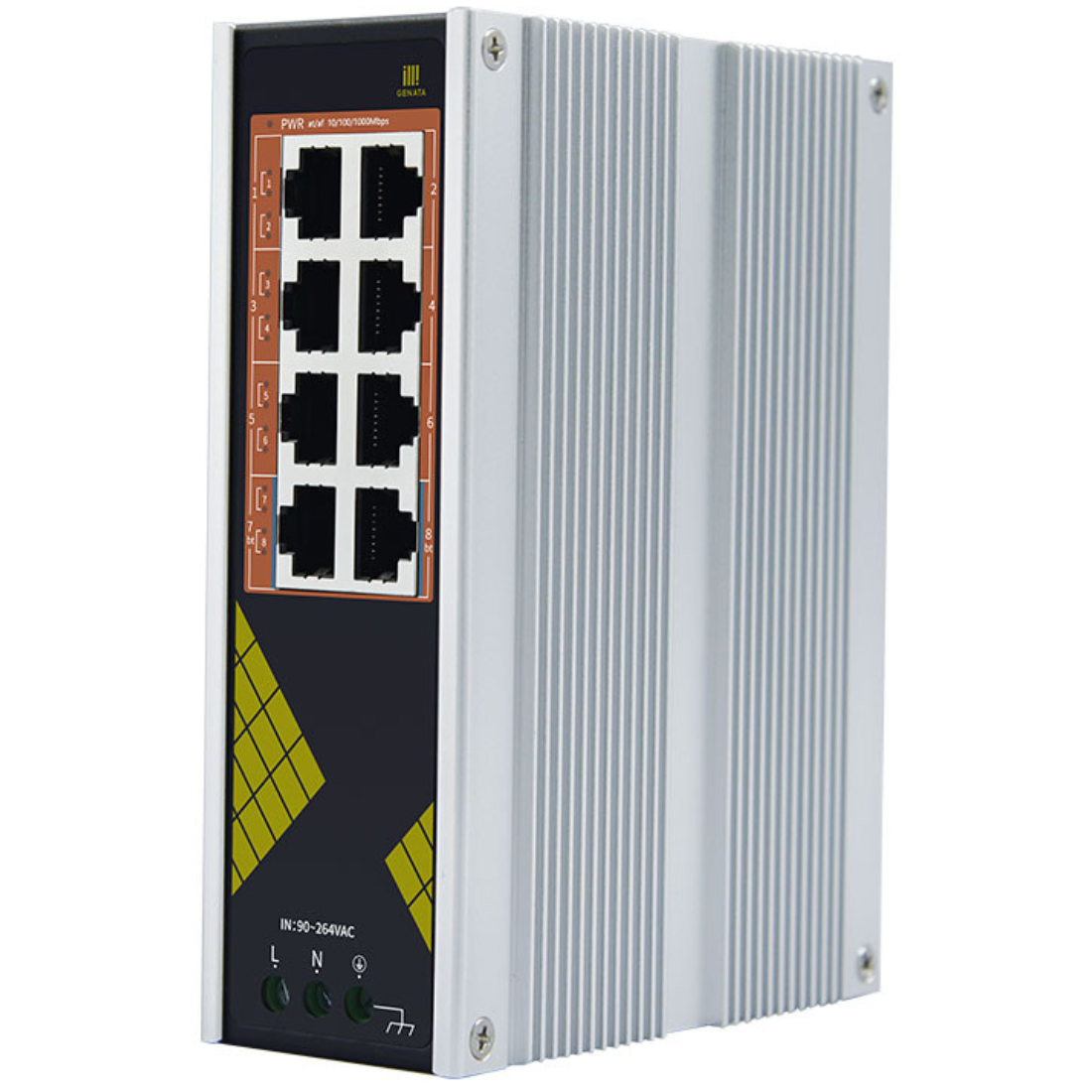 GNT-IG1008GP-AC - Индустриальный коммутатор