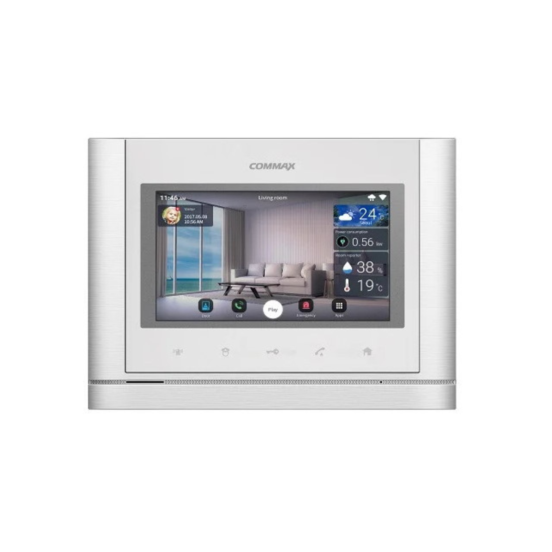 CMV-70MX (WHI) - Android, технология IoT - монитор с памятью