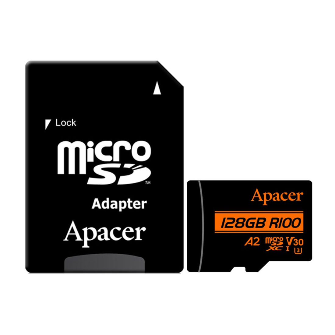 Карта памяти Apacer AP128GMCSX10U8-R 128GB с адаптером SD
