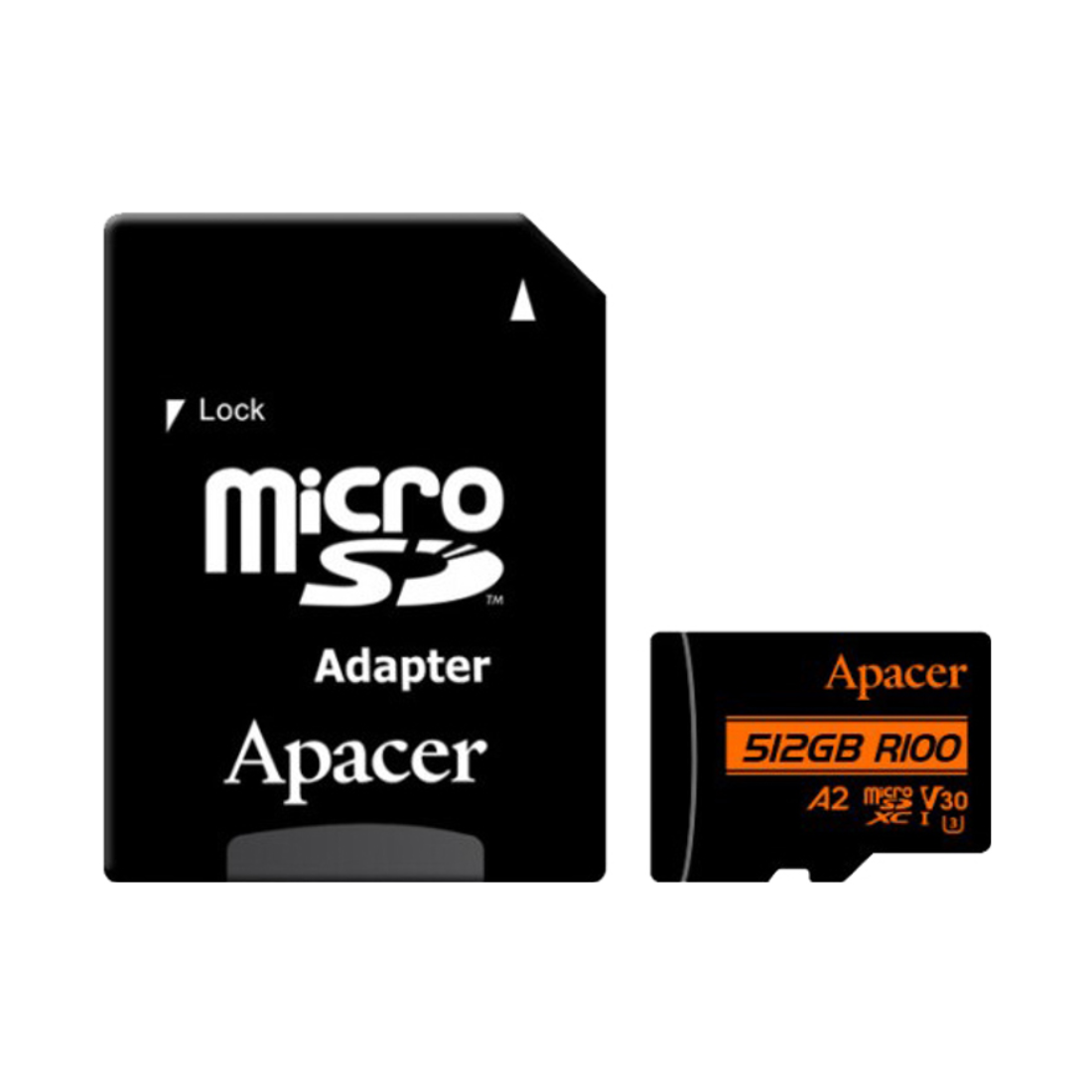 Карта памяти Apacer AP512GMCSX10U8-R 512GB с адаптером SD