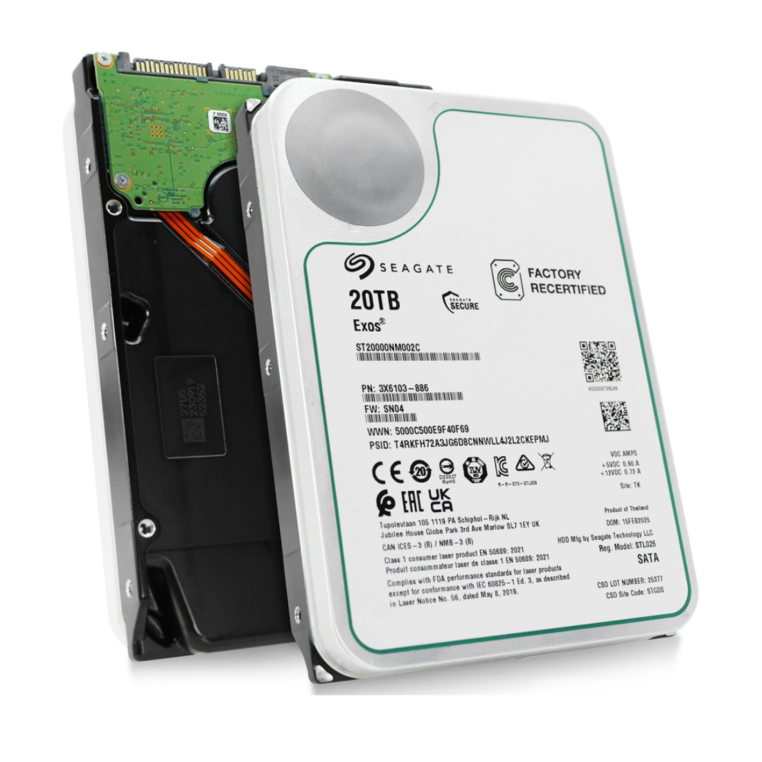 Жесткий диск Seagate Exos X20 ST20000NM002C 20TB SATA