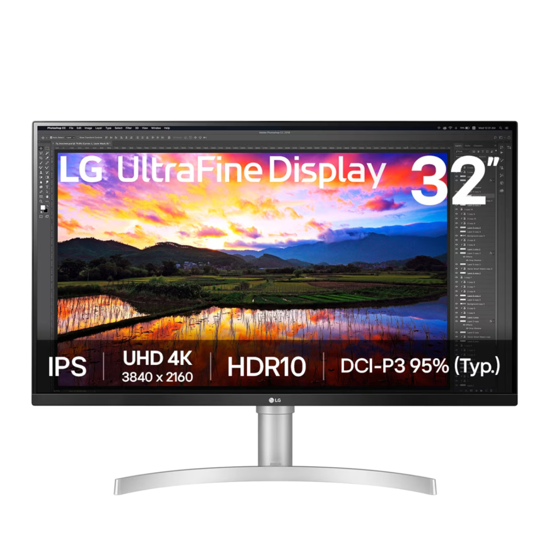 Монитор 31,5" LG 32UN650K White