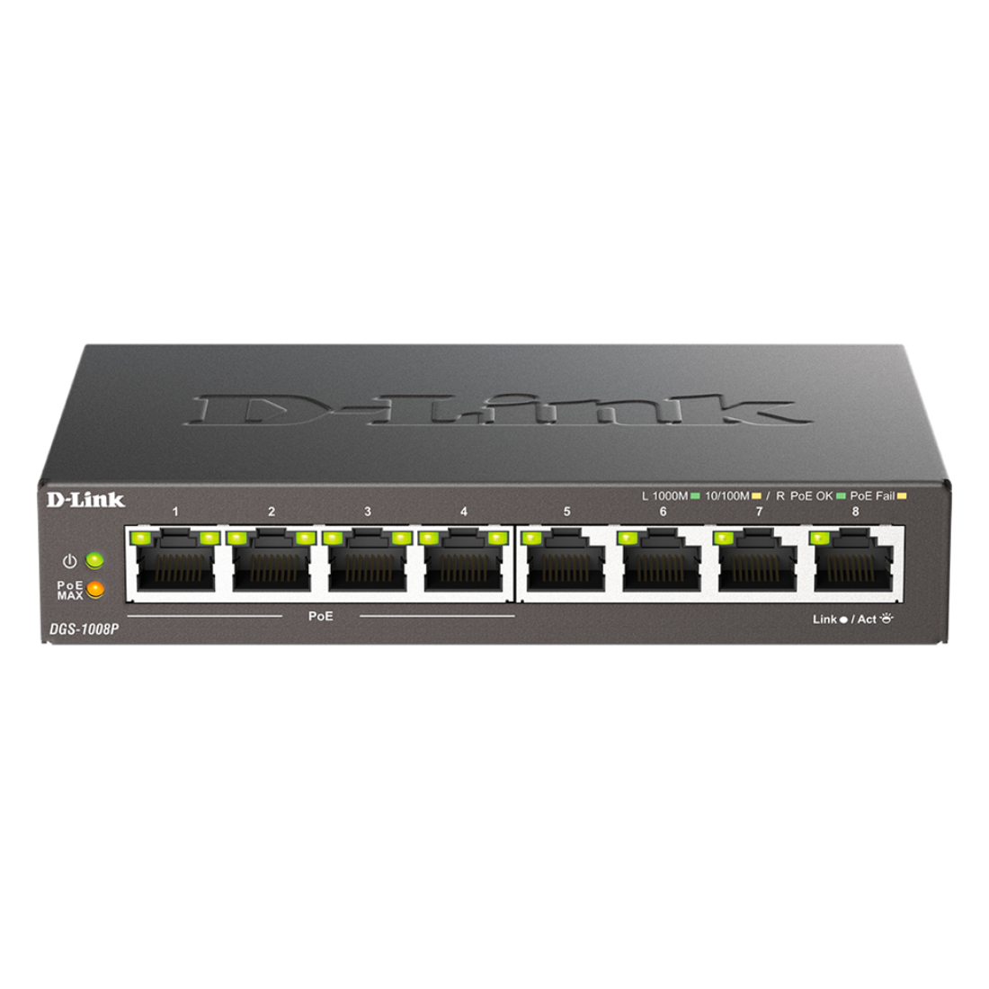 Коммутатор D-Link DGS-1008P/F3A