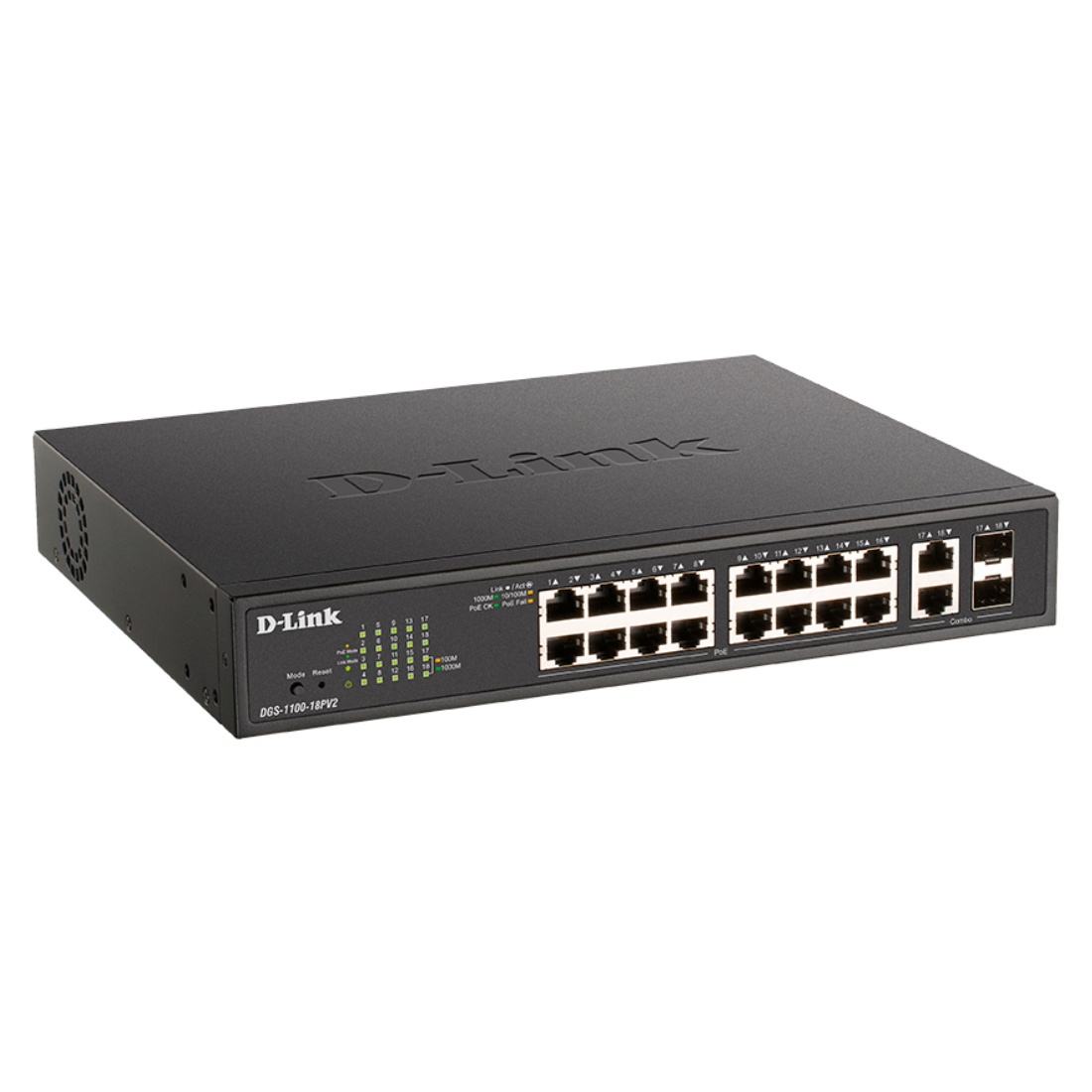 Коммутатор D-Link DGS-1100-18PV2/A3A