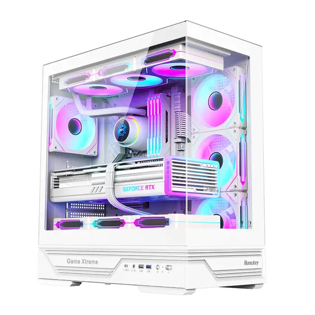 Компьютерный корпус Huntkey GX760A Fortune White без Б/П