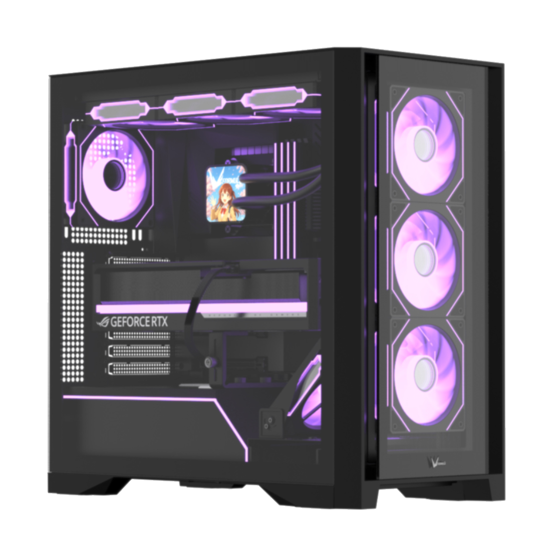 Компьютерный корпус Formula V Air Power G8 Cosmic Black без Б/П