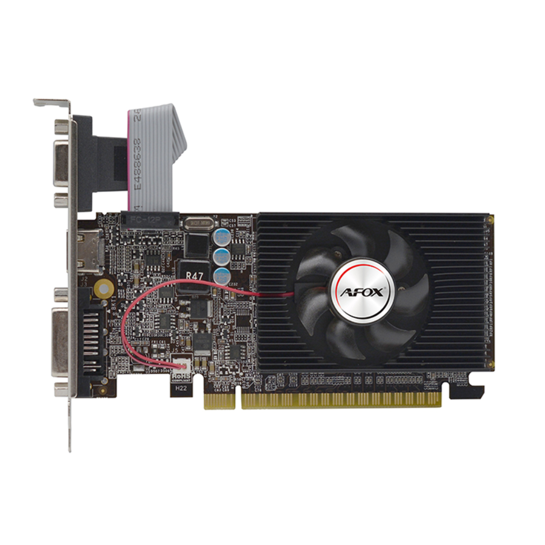 Видеокарта AFOX GT610 2GB D3 LP Single Fan (AF610-2048D3L7-V8)