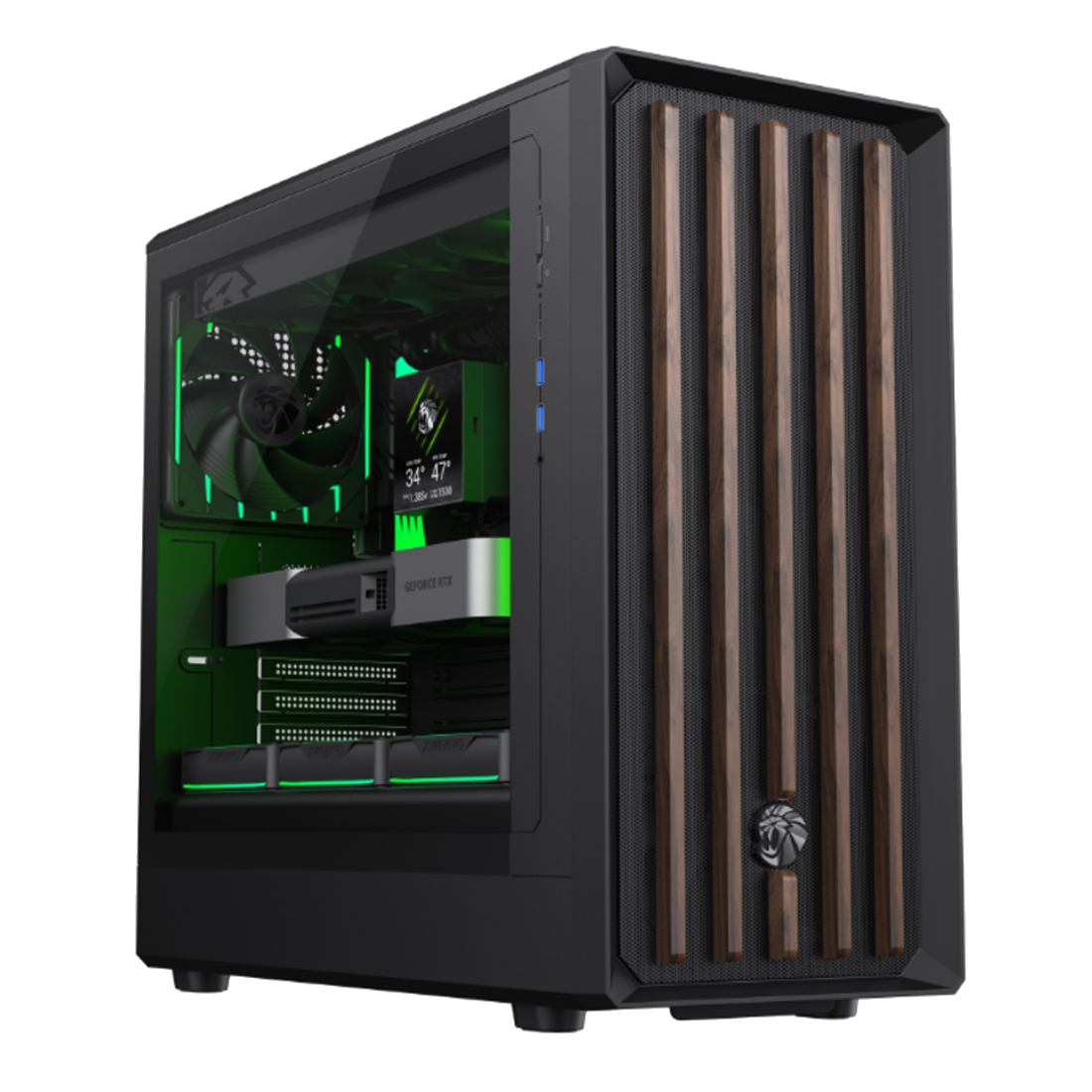 Компьютерный корпус Gamemax CLAW 460 WB Black без Б/П