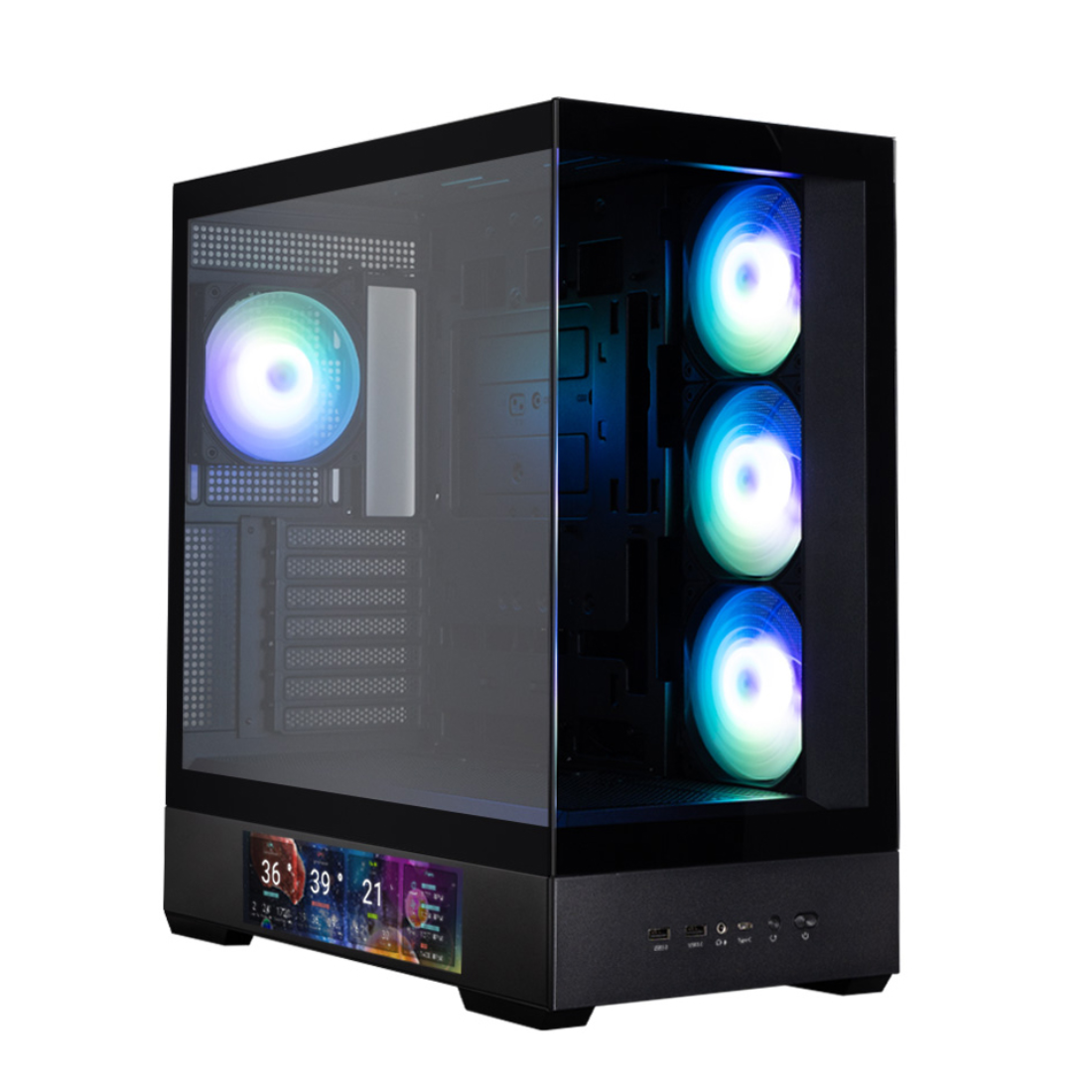 Компьютерный корпус Zalman P40 DS Black без Б/П