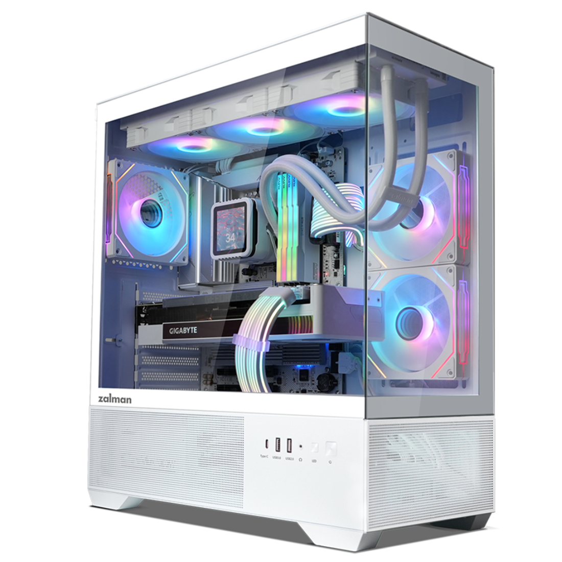 Компьютерный корпус Zalman CHRONIX V2 White без Б/П