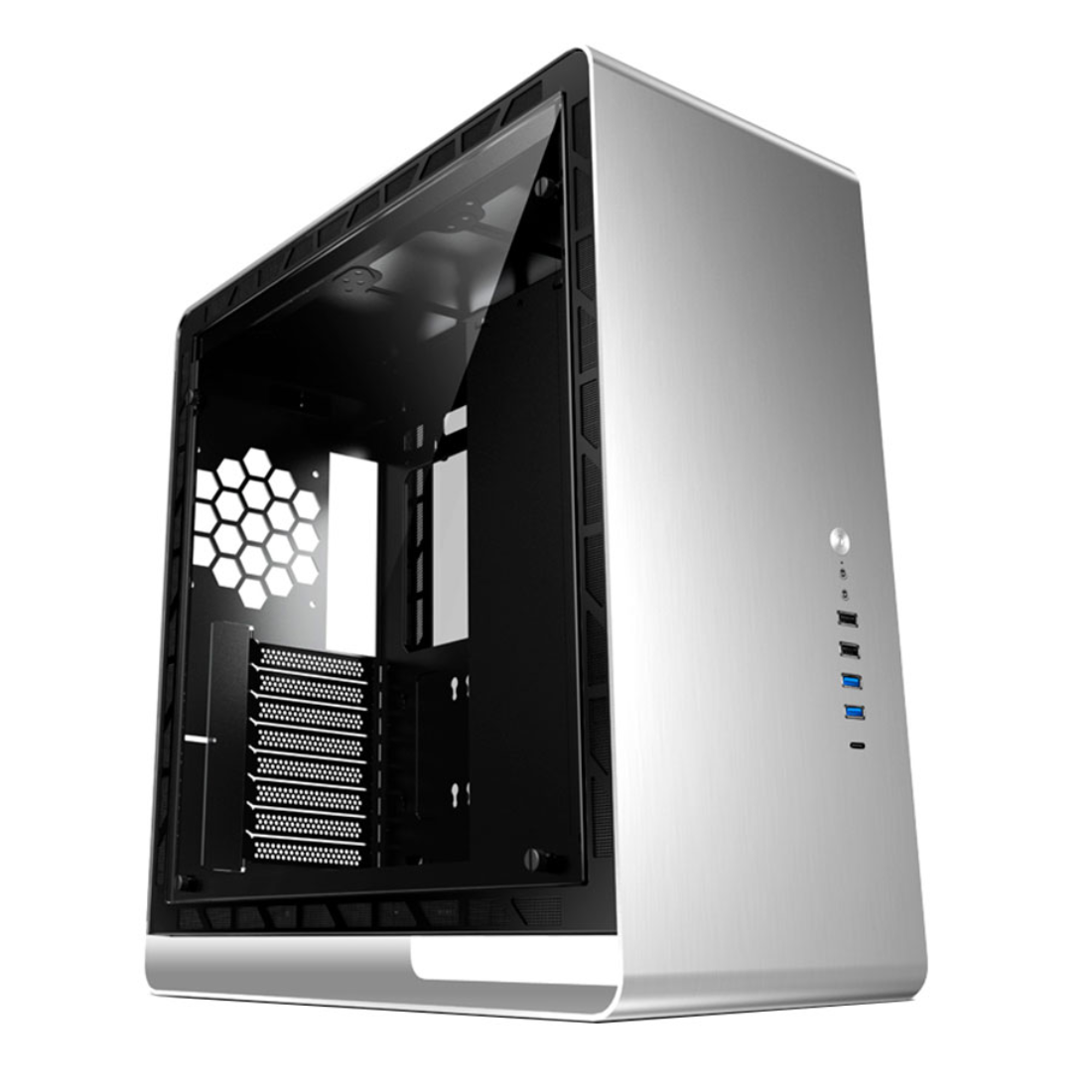 Компьютерный корпус Jonsbo UMX6-G Silver без Б/П