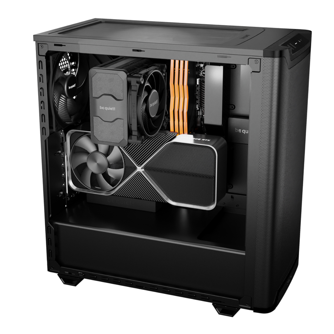Компьютерный корпус Bequiet! Pure Base 501 Airflow Window Black Без Б/П