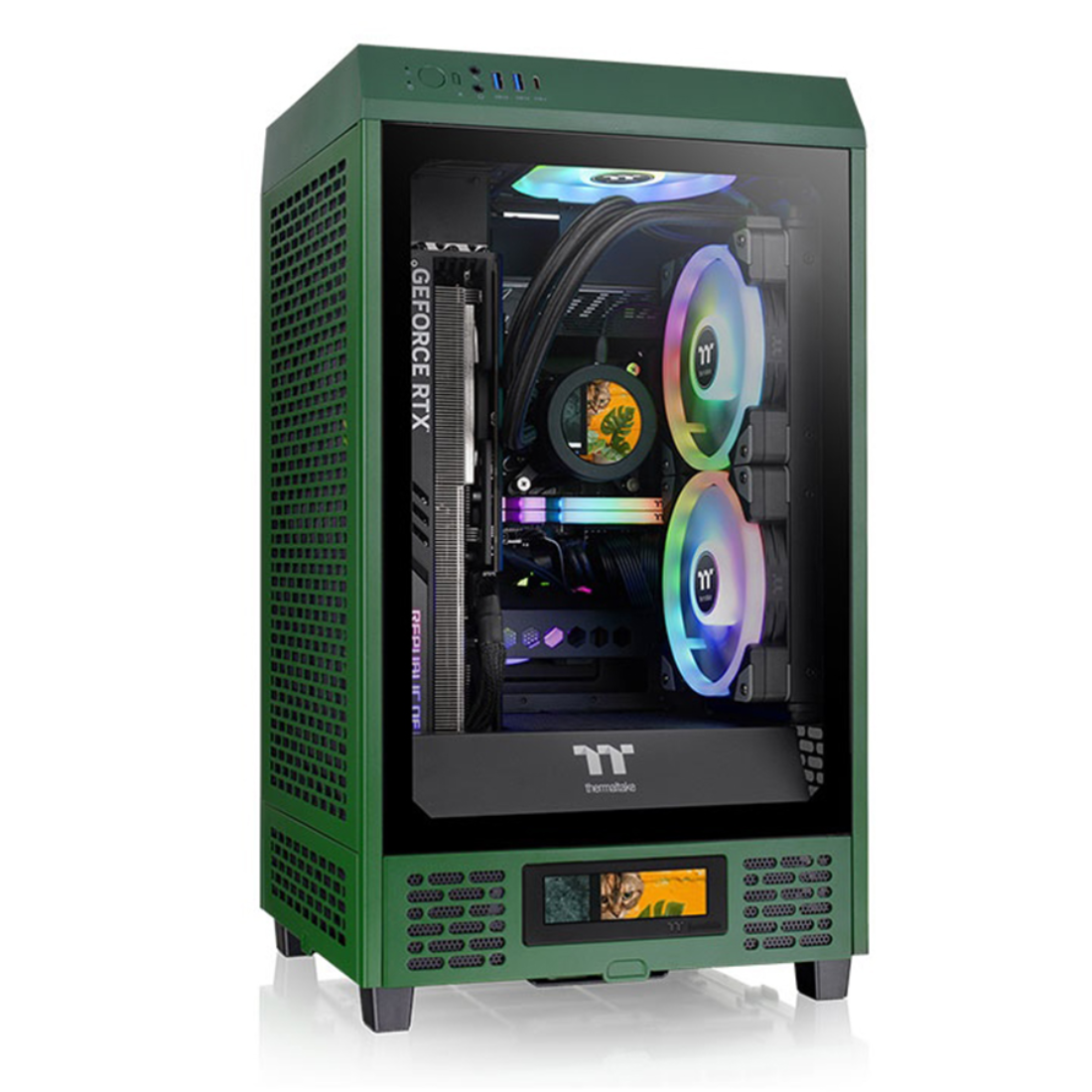 Компьютерный корпус Thermaltake The Tower 200 Racing Green без Б/П