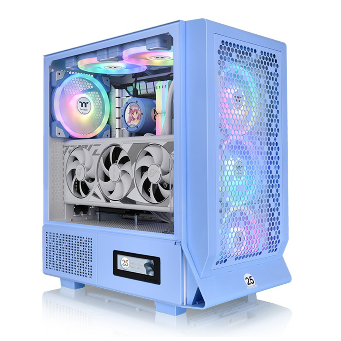 Компьютерный корпус Thermaltake Ceres 330 TG ARGB Hydrangea Blue без Б/П