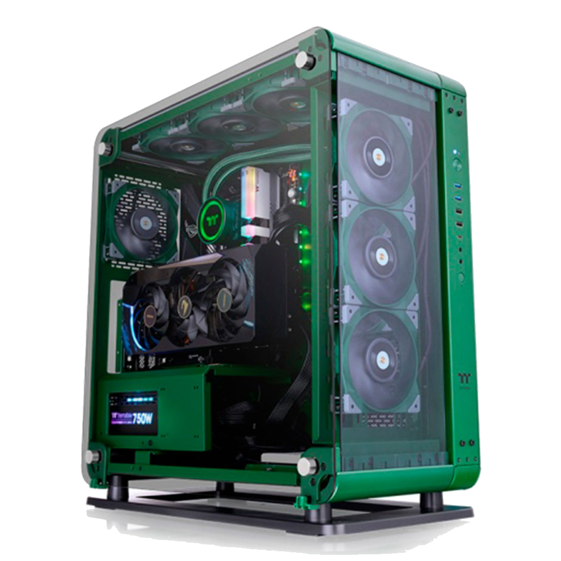 Компьютерный корпус Thermaltake Core P6 TG Racing Green без Б/П
