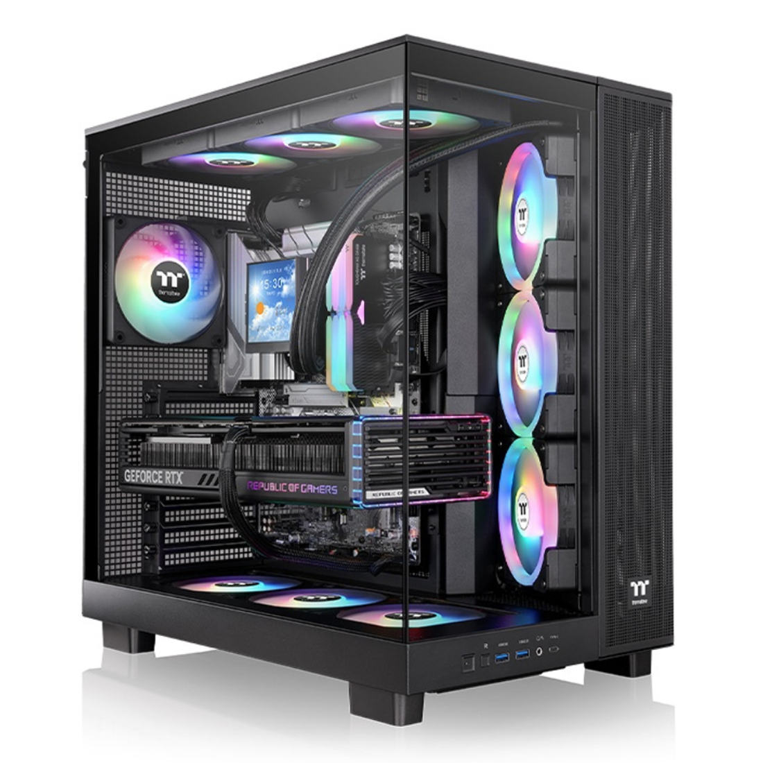 Компьютерный корпус Thermaltake View 380 XL TG ARGB Black без Б/П
