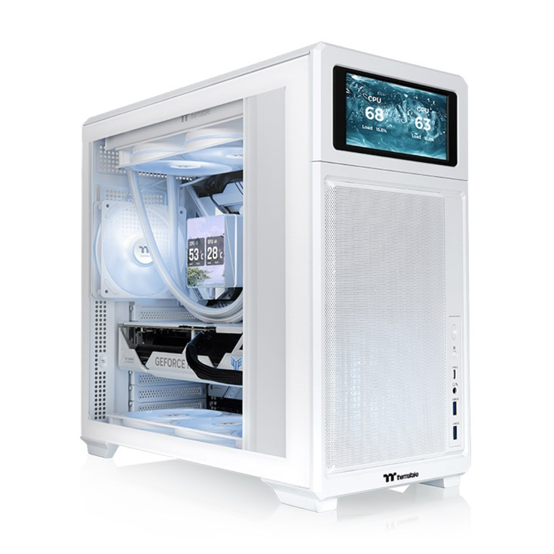 Компьютерный корпус Thermaltake TR300 TG Snow без Б/П