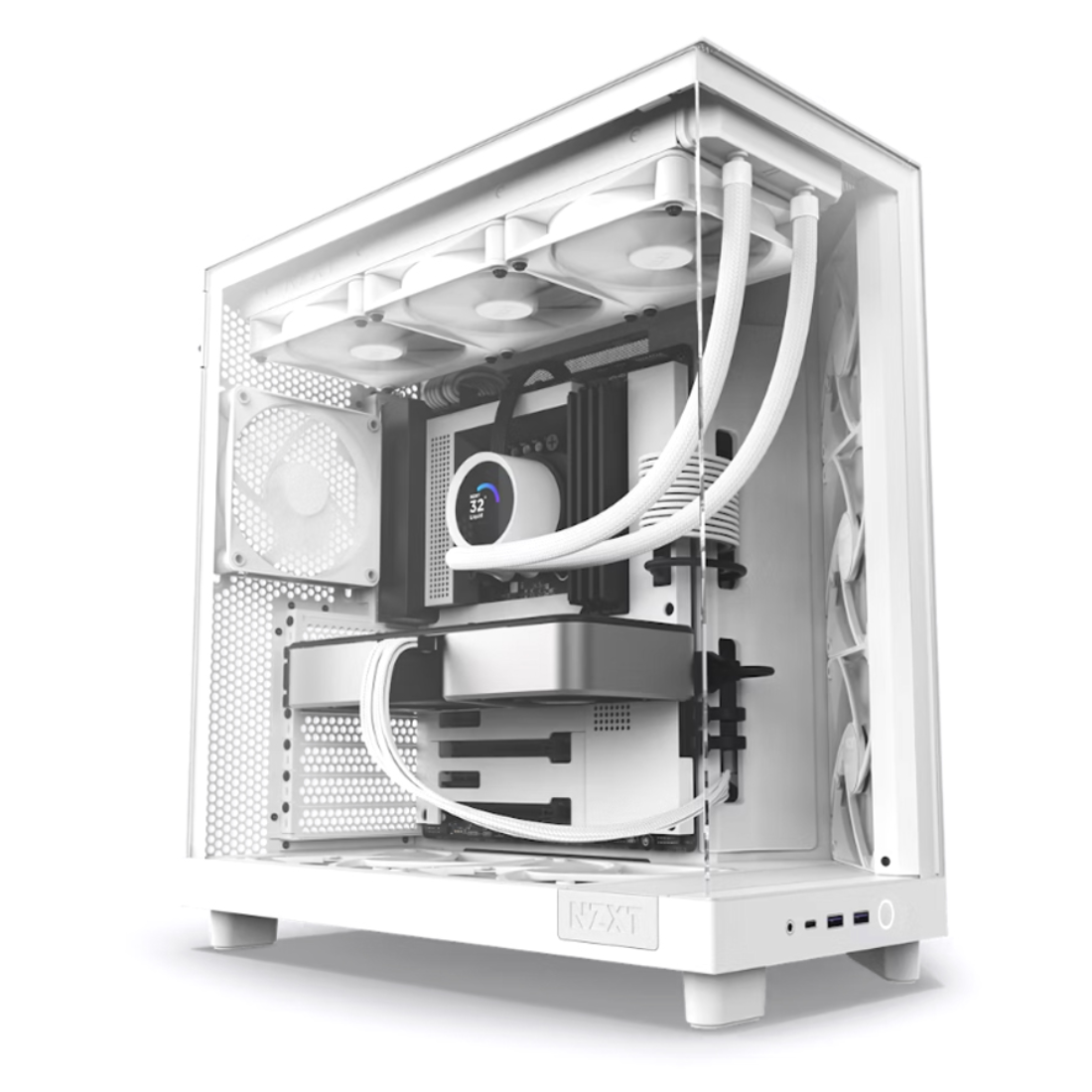 Компьютерный корпус NZXT H6 Flow CC-H61FW-01 White без Б/П