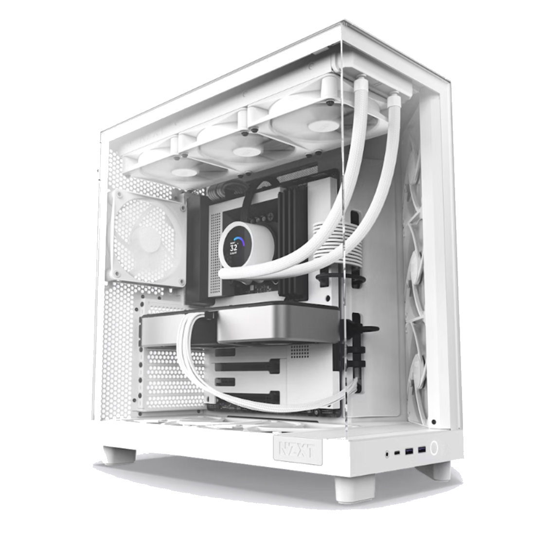 Компьютерный корпус NZXT H6 Flow CC-H61FW-01 White без Б/П
