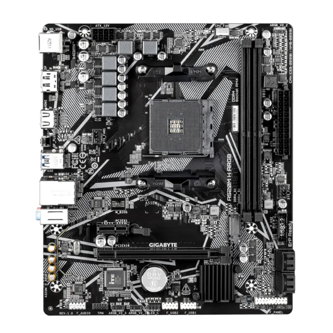 Материнская плата Gigabyte A520M H ARGB